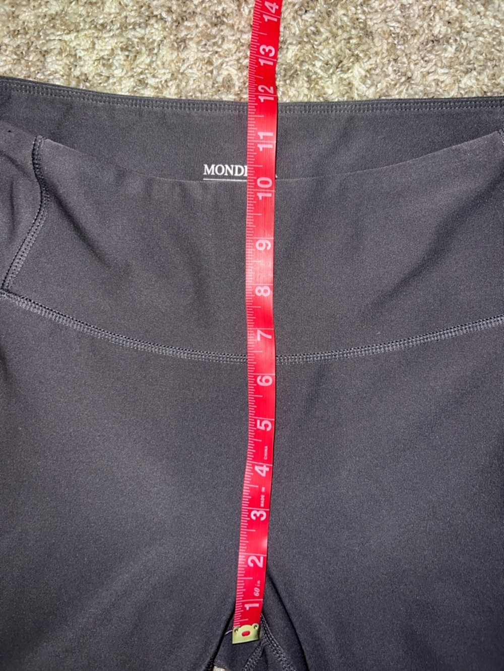 Mondetta Performance + LUXURY High-Rise Leggings- Pockets & Ankle Detailing Sz M - Picture 9 of 11